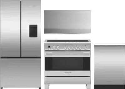 4 Piece Package Includes Refrigerator, Range, Hood And Dishwasher